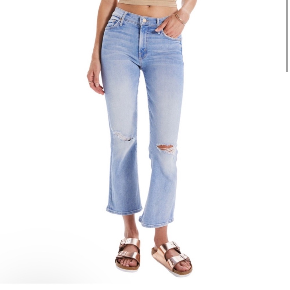 MOTHER Outsider Ankle Chew Jean in Poisoned
Petals 25